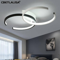 Plafonnier LED Duo Circle Noir & Blanc