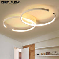 Plafonnier LED Duo Circle Noir & Blanc