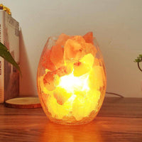Lampe LED en pierres de sel de l'Himalaya