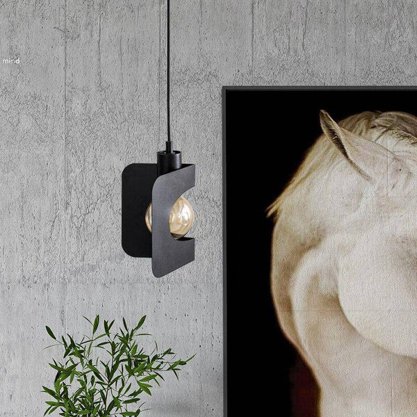 Suspension LED Creative en métal plié