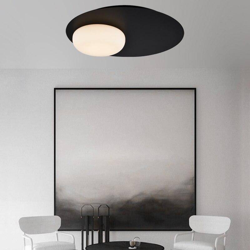 Plafonnier LED Design Noir Style Ruban Loft