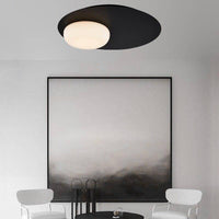 Plafonnier LED Design Noir Style Ruban Loft