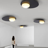 Plafonnier LED Design Noir Style Ruban Loft