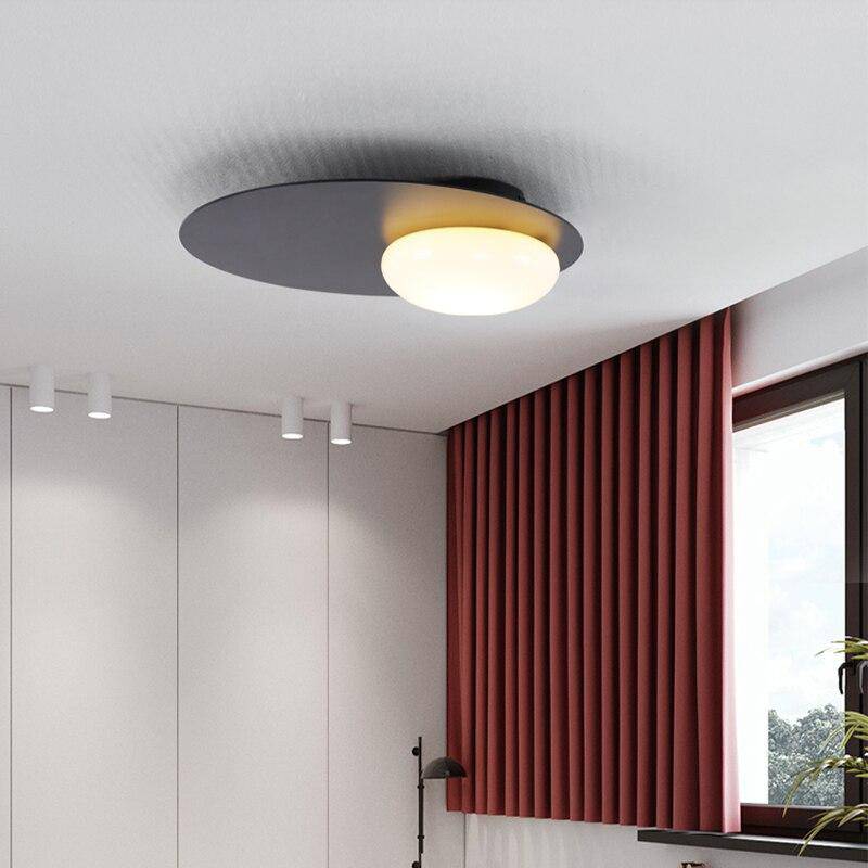 Plafonnier LED Design Noir Style Ruban Loft