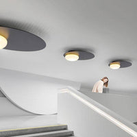 Plafonnier LED Design Noir Style Ruban Loft