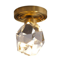 Suspension LED en verre Luxury Crystal Gold