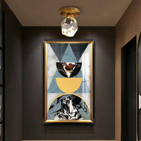 Suspension LED en verre Luxury Crystal Gold