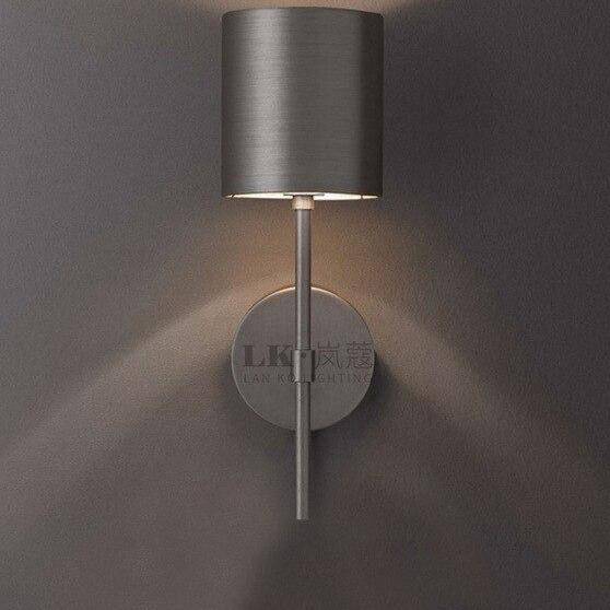 Applique murale LED design - Cylindre métal Retro
