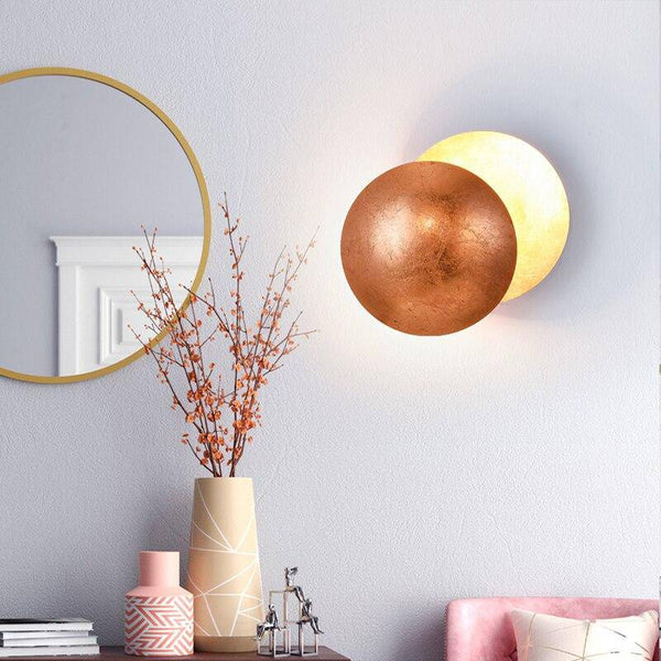 Applique murale LED Luxury en métal coloré et arrondi