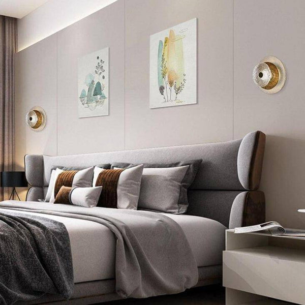 Applique murale LED design dorée