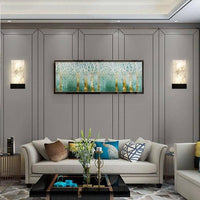 Applique murale LED design dorée