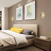 Applique murale LED design dorée