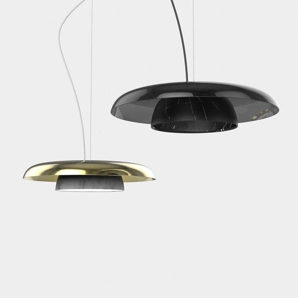 Suspension LED en marbre blanc HomeLux