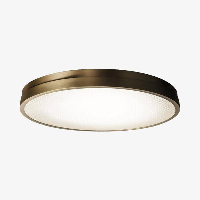 Plafonnier LED Doré Ultra Fin - Modèle Loft