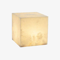 Lampe Cube LED Marbrée Design