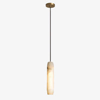 Suspension LED Luxe en marbre blanc