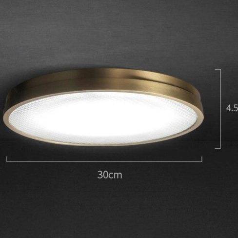 Plafonnier LED Doré Ultra Fin - Modèle Loft