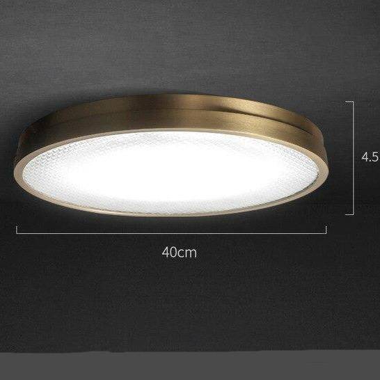 Plafonnier LED Doré Ultra Fin - Modèle Loft