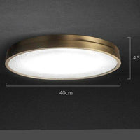 Plafonnier LED Doré Ultra Fin - Modèle Loft