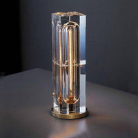 Lampe à poser design LED en verre crystal Luxury.