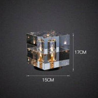 Lampe à poser design LED en verre crystal Luxury.