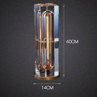 Lampe à poser design LED en verre crystal Luxury.