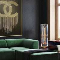 Lampe à poser design LED en verre crystal Luxury.