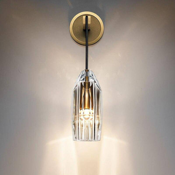 Applique murale LED dorée élégante