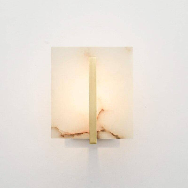 Applique murale en marbre blanc et doré LED