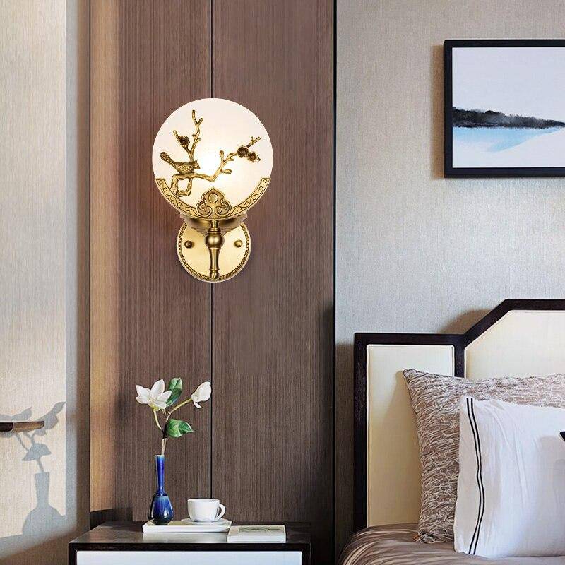 Applique murale LED de luxe en marbre doré