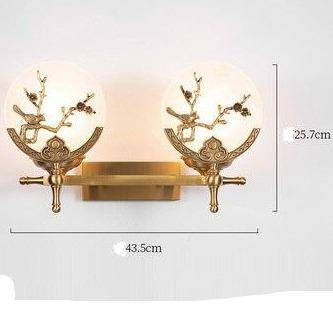 Applique murale LED de luxe en marbre doré