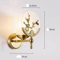 Applique murale LED de luxe en marbre doré