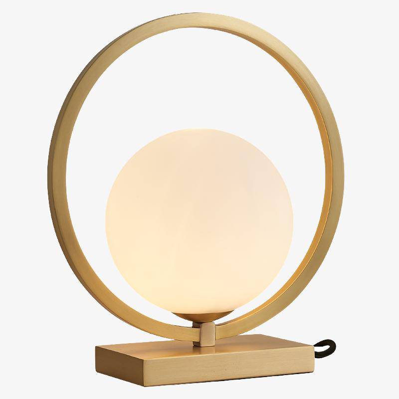 Lampe LED Design Luxueuse Gold Sphere & Circle