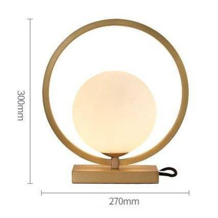 Lampe LED Design Luxueuse Gold Sphere & Circle