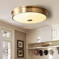 Plafonnier LED Rond Doré