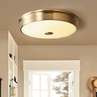 Plafonnier LED Rond Doré