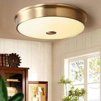 Plafonnier LED Rond Doré
