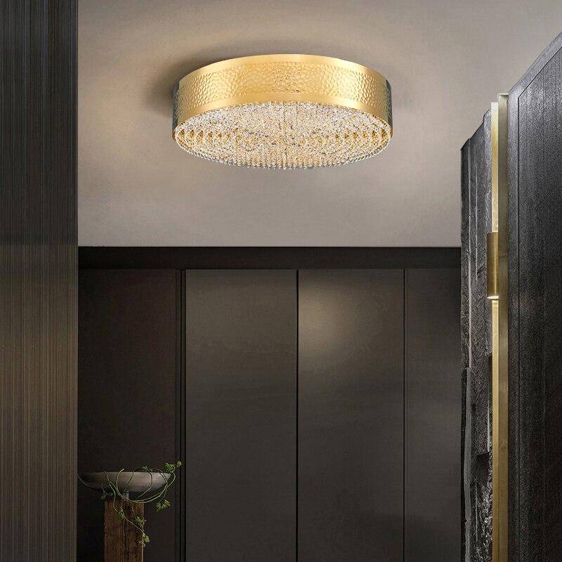 Plafonnier LED Rond Doré