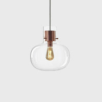 Suspension LED Design en Verre avec Abat-Jour Coloré