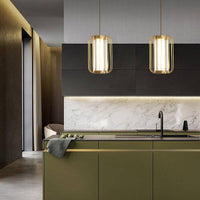 Suspension design LED Métal Hall
