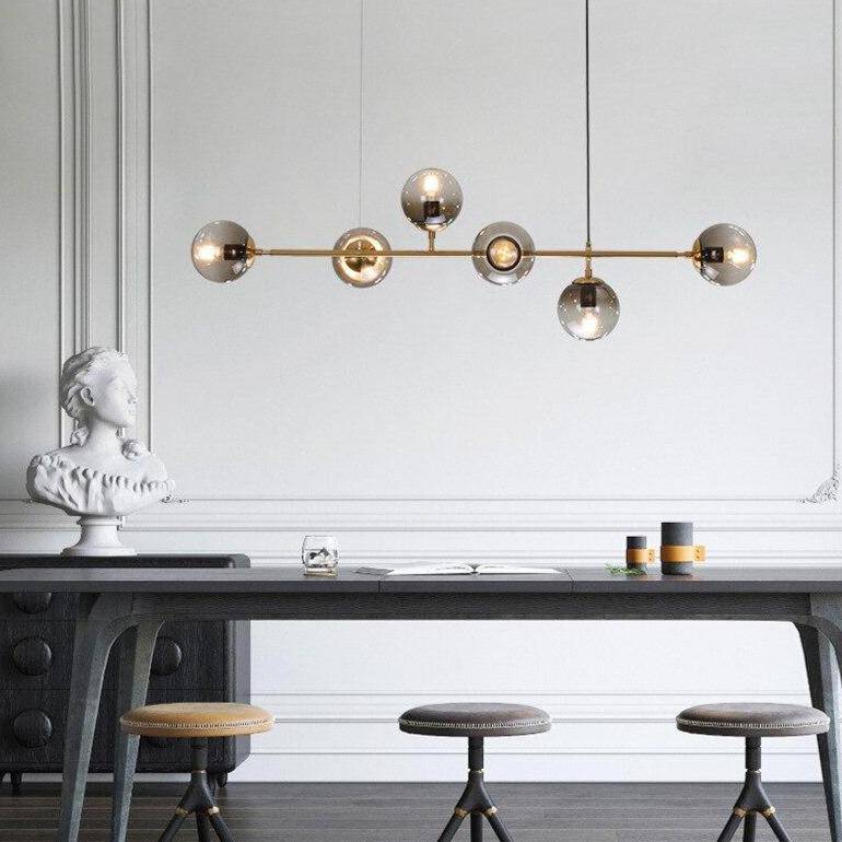 Suspension LED Design avec Abats-jour Métalliques