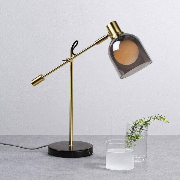 Lampe Design LED Luxe avec Abat-jour en Verre