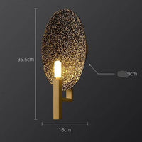 Applique murale LED Luxury Gold & Metal
