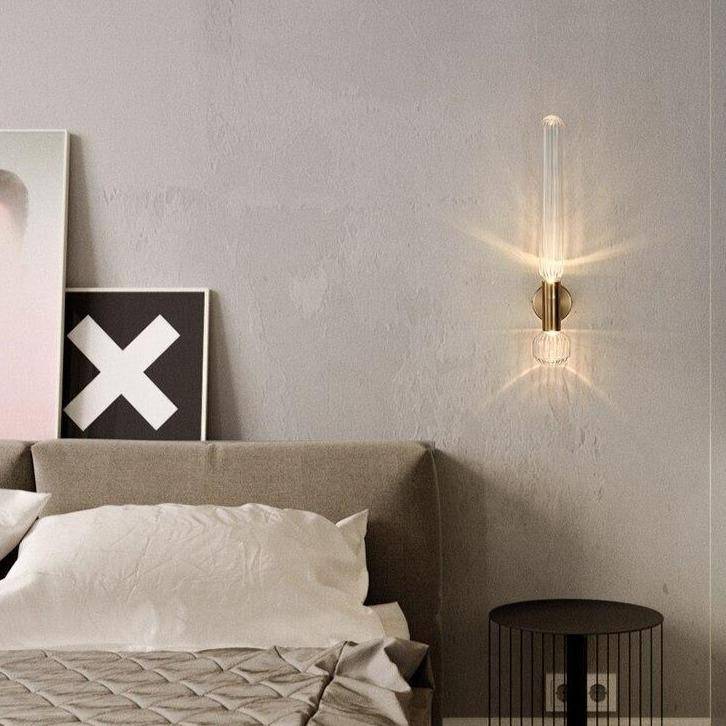 Applique murale LED en verre allongé de luxe