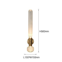 Applique murale LED en verre allongé de luxe