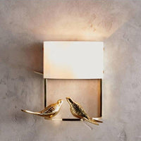 Applique murale LED "Oiseaux Dorés"