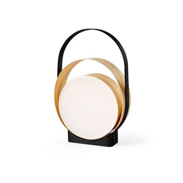 Lampe à poser LED design Metallic Rings & Light Disk