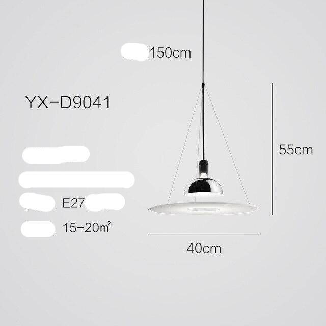 Suspension LED Design Nordique en Métal