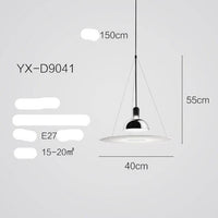 Suspension LED Design Nordique en Métal
