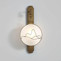 Applique murale LED style japonais en métal